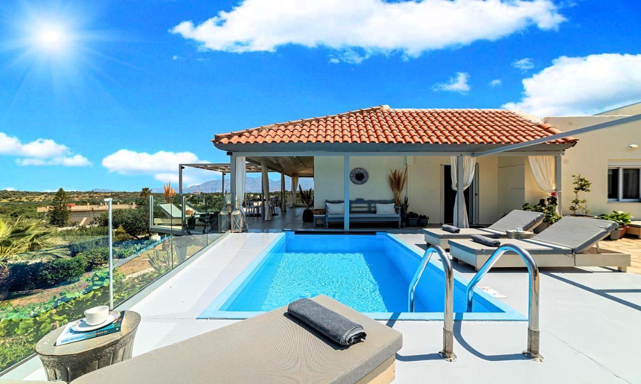 Olive Green Villa Heated Pool Agios Nikolaos Exterior foto
