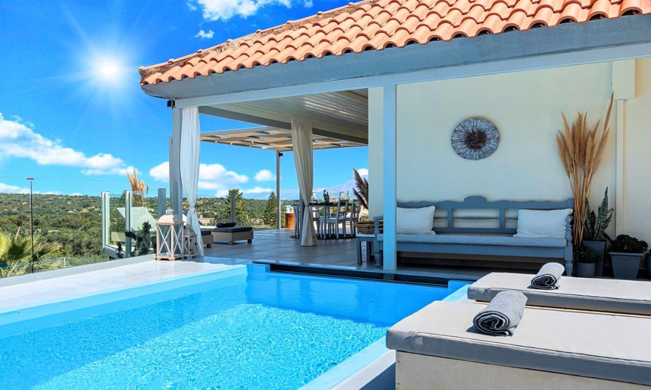 Olive Green Villa Heated Pool Agios Nikolaos Exterior foto